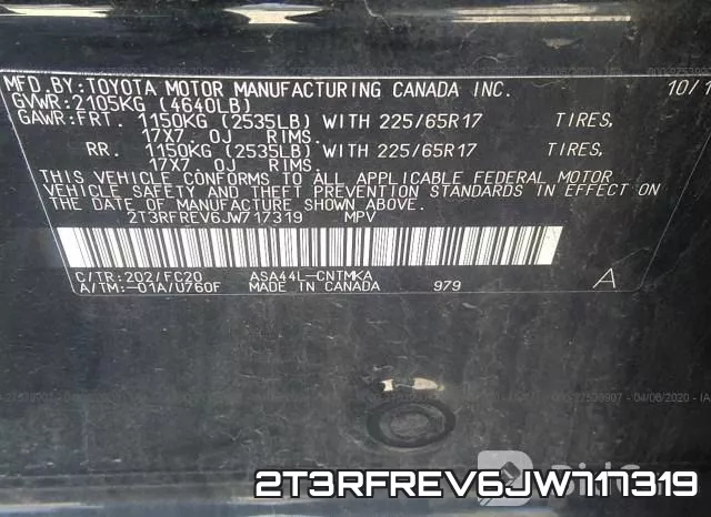 2T3RFREV6JW717319 фото 10