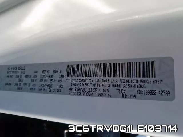 3C6TRVDG1LE103714 фото 2
