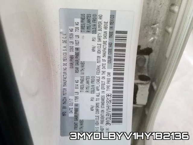 3MYDLBYV1HY182136 фото 2