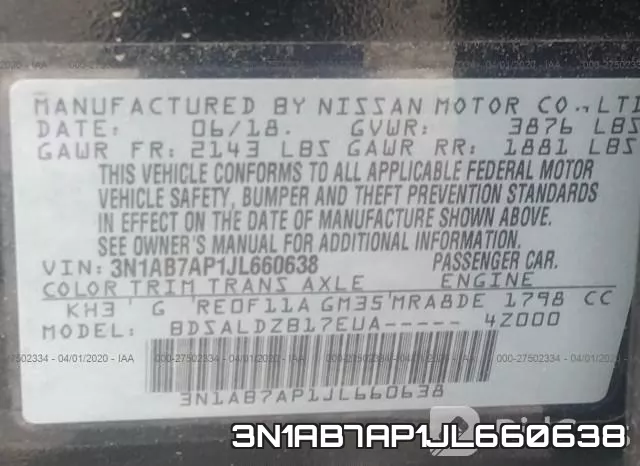 3N1AB7AP1JL660638 фото 10