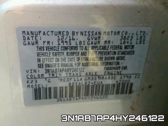 3N1AB7AP4HY246122 фото 2