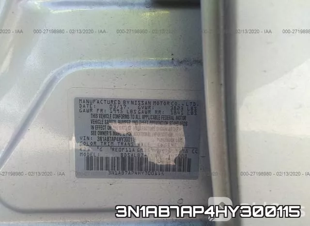 3N1AB7AP4HY300115 фото 10
