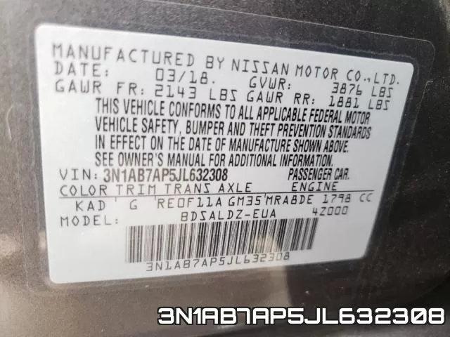 3N1AB7AP5JL632308 фото 2