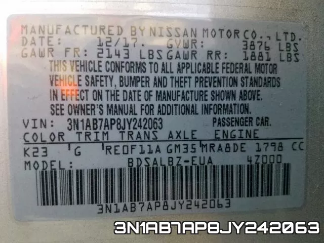3N1AB7AP8JY242063 фото 2