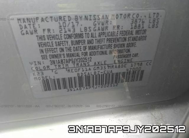 3N1AB7AP9JY202512 фото 10