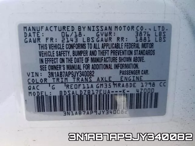 3N1AB7AP9JY340082 фото 2