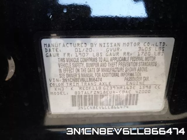 3N1CN8EV6LL866474 фото 2