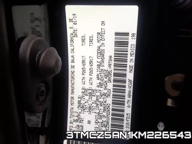 3TMCZ5AN1KM226543 фото 2