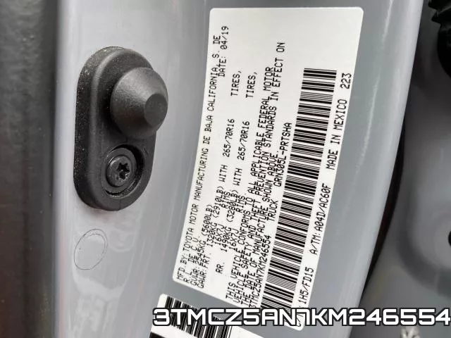 3TMCZ5AN7KM246554 фото 2
