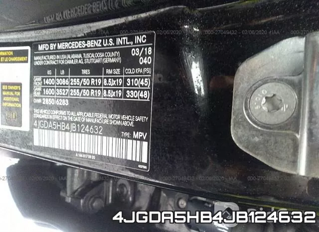 4JGDA5HB4JB124632 фото 10