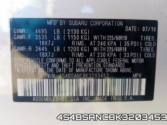4S4BSANC8K3203453 фото 2