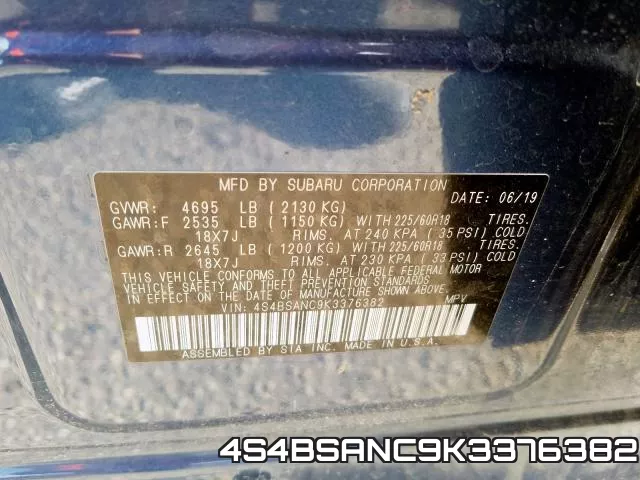 4S4BSANC9K3376382 фото 2