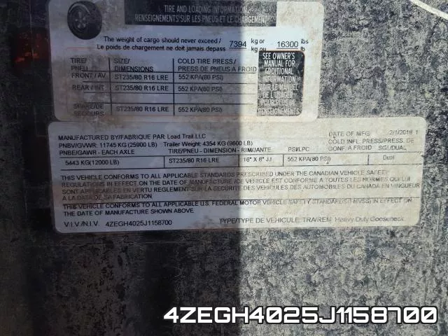 4ZEGH4025J1158700 фото 2