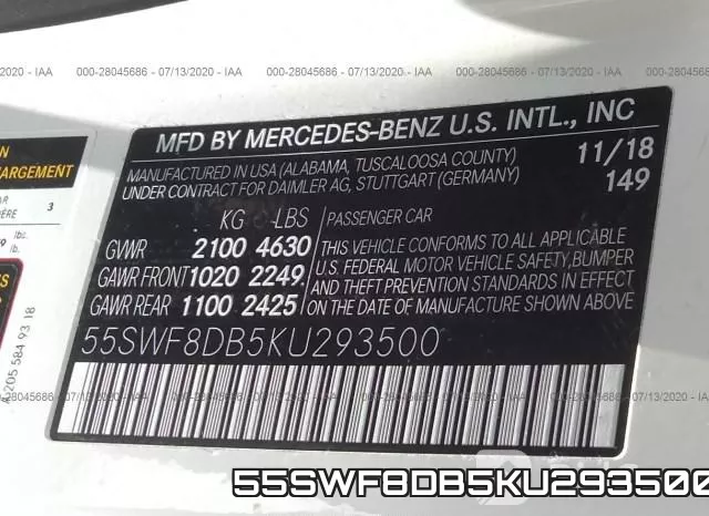 55SWF8DB5KU293500 фото 10
