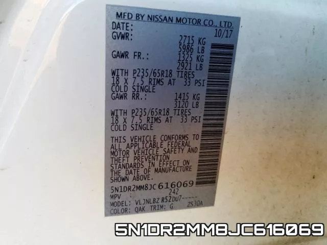 5N1DR2MM8JC616069 фото 2