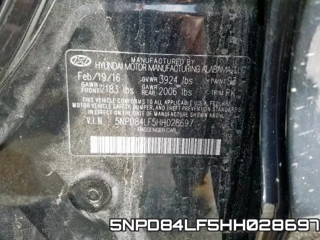 5NPD84LF5HH028697 фото 2