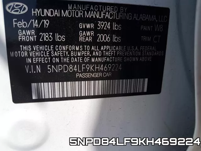5NPD84LF9KH469224 фото 2