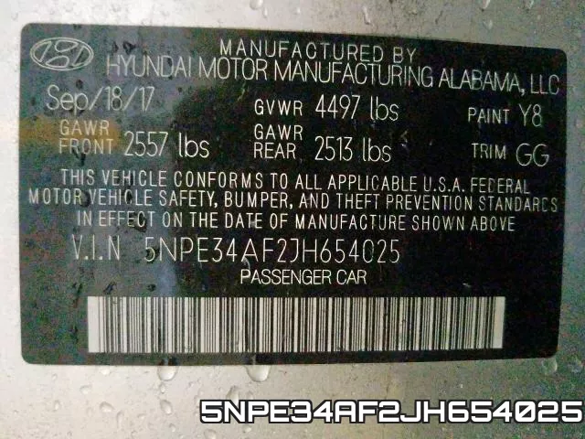 5NPE34AF2JH654025 фото 2