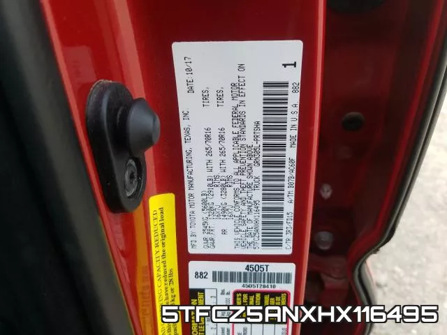 5TFCZ5ANXHX116495 фото 2