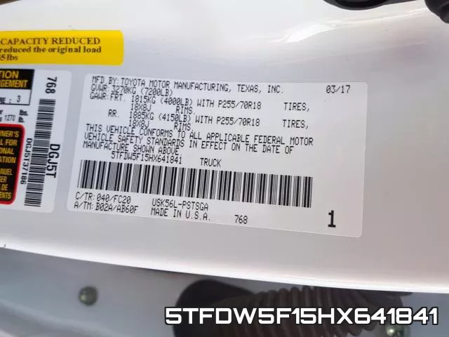 5TFDW5F15HX641841 фото 2