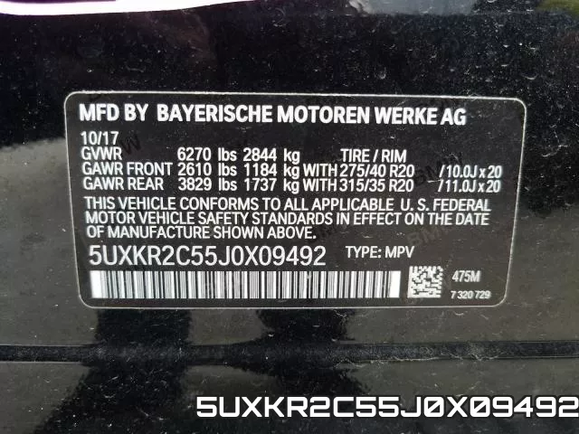 5UXKR2C55J0X09492 фото 2