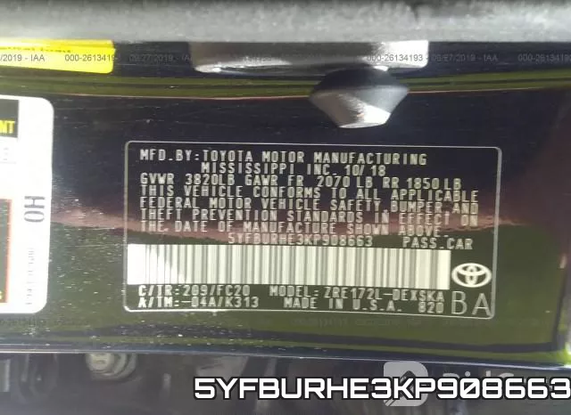 5YFBURHE3KP908663 фото 10
