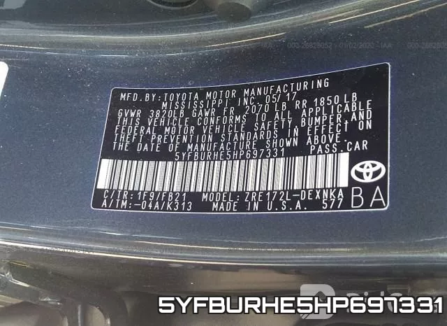5YFBURHE5HP697331 фото 10