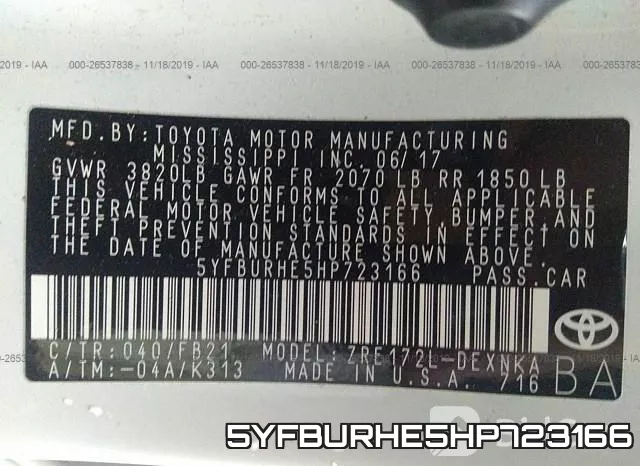 5YFBURHE5HP723166 фото 10