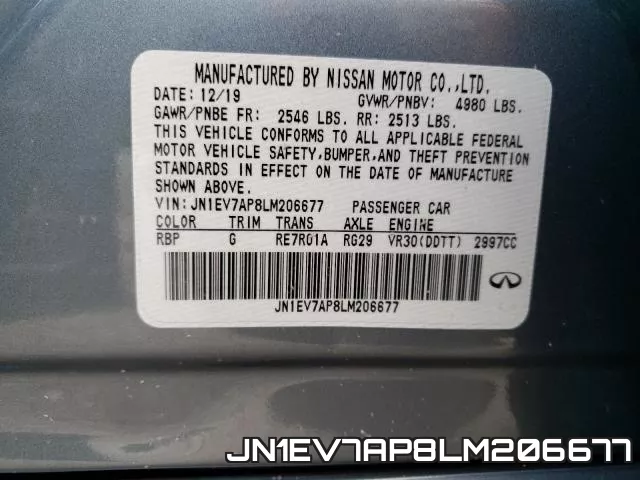 JN1EV7AP8LM206677 фото 2