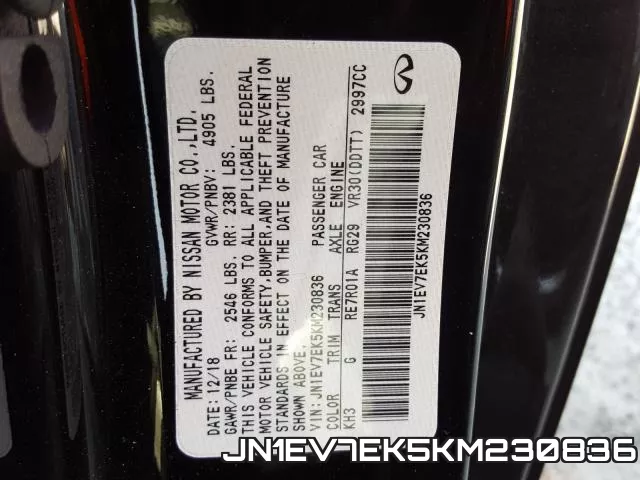 JN1EV7EK5KM230836 фото 2