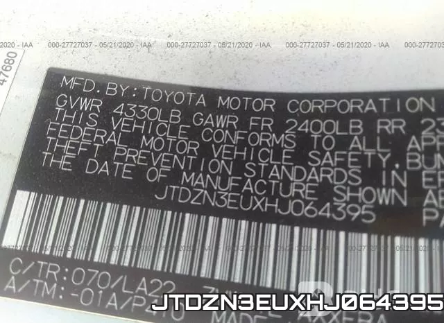JTDZN3EUXHJ064395 фото 10