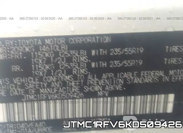 JTMC1RFV6KD509426 фото 10