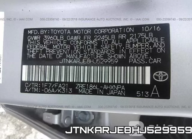 JTNKARJE8HJ529959 фото 10