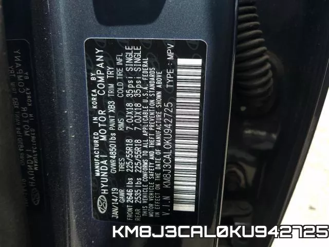 KM8J3CAL0KU942725 фото 2