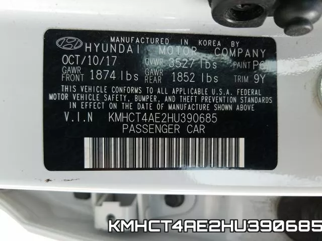 KMHCT4AE2HU390685 фото 2