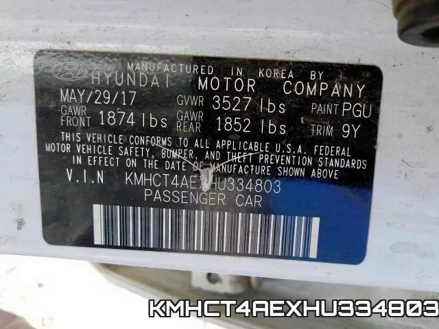 KMHCT4AEXHU334803 фото 2