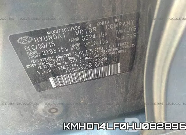 KMHD74LF0HU082896 фото 10