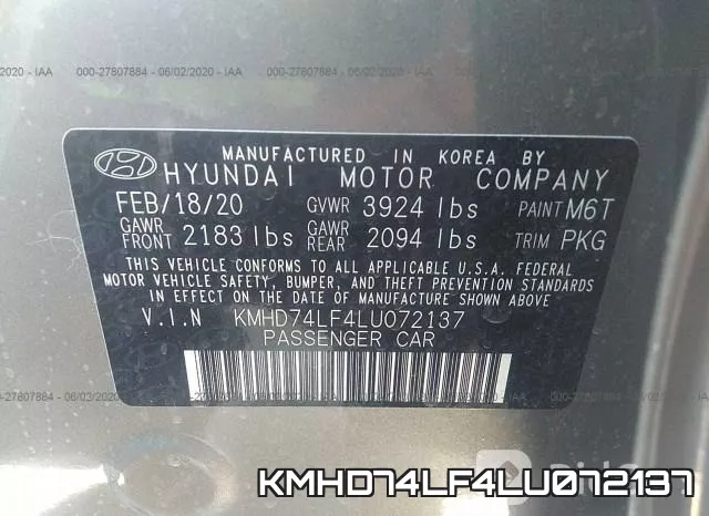 KMHD74LF4LU072137 фото 10
