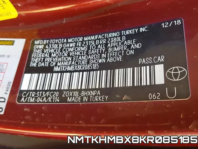 NMTKHMBX8KR085185 фото 2