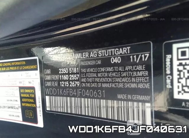 WDD1K6FB4JF040631 фото 10