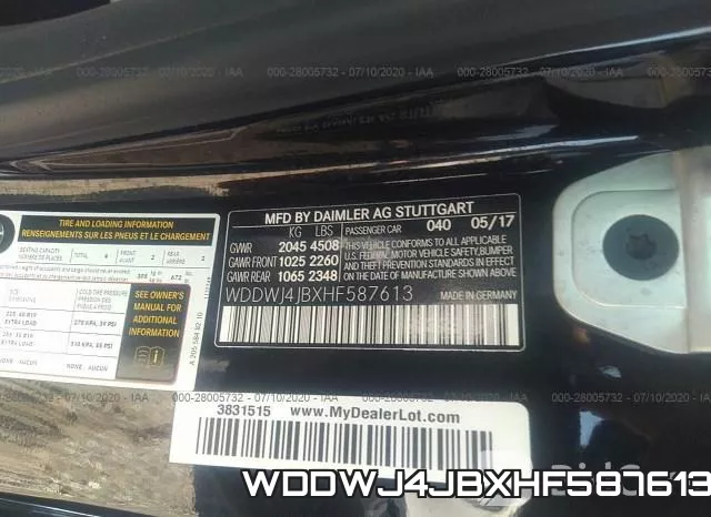 WDDWJ4JBXHF587613 фото 10