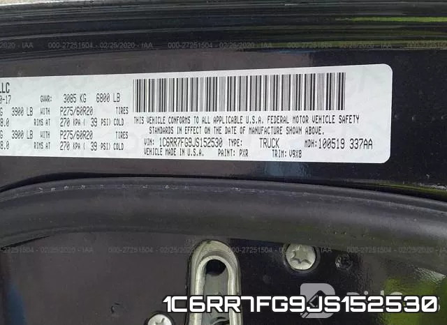 1C6RR7FG9JS152530 фото 9