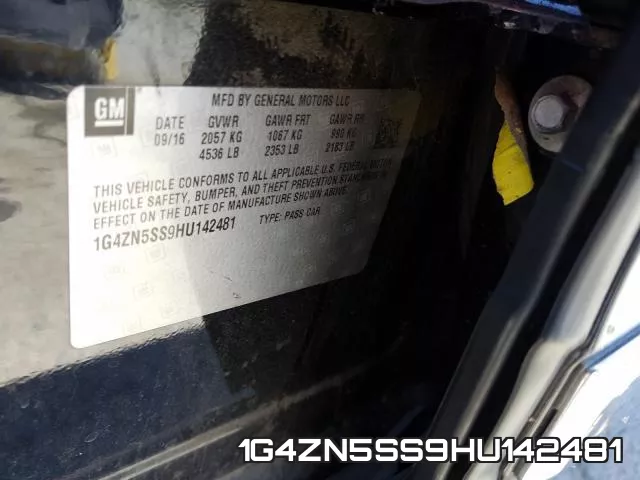 1G4ZN5SS9HU142481 фото 2