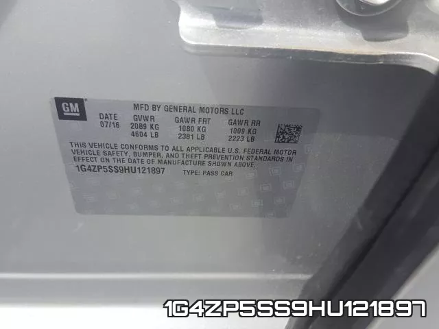 1G4ZP5SS9HU121897 фото 2