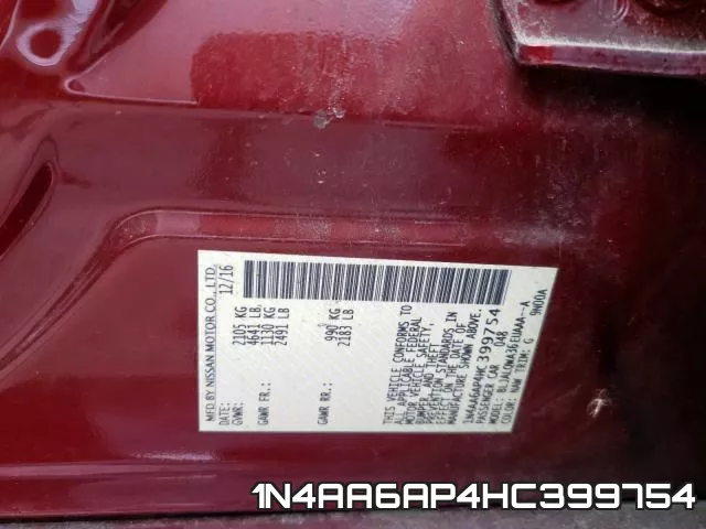 1N4AA6AP4HC399754 фото 2