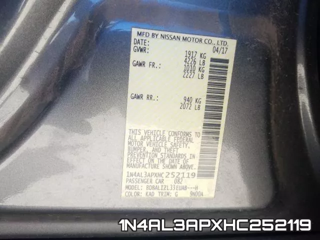 1N4AL3APXHC252119 фото 2