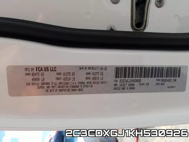 2C3CDXGJ1KH530926 фото 2