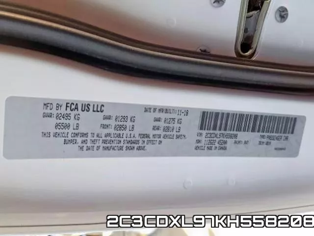2C3CDXL97KH558208 фото 2