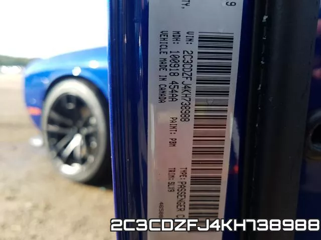 2C3CDZFJ4KH738988 фото 2