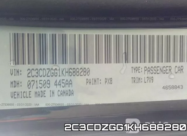 2C3CDZGG1KH688280 фото 10